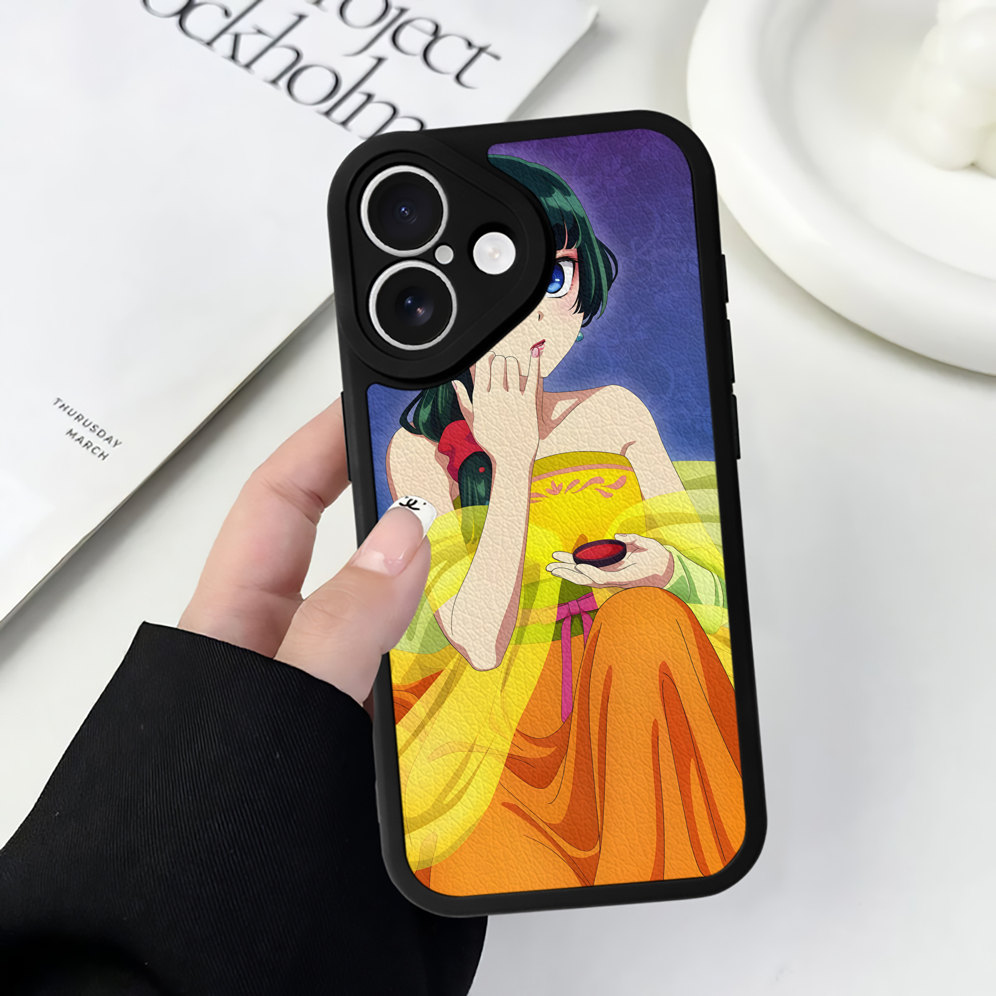 （画像用） 薬屋のひとりごと The Apothecary Diaries 【iPhone 16シリーズ対応】シリコンスマホケース（レザー調） 材質：シリコン